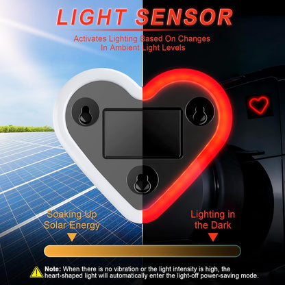 Heart Shaped Car LED Light