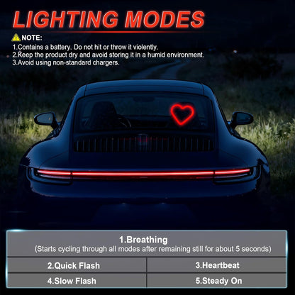 Heart Shaped Car LED Light