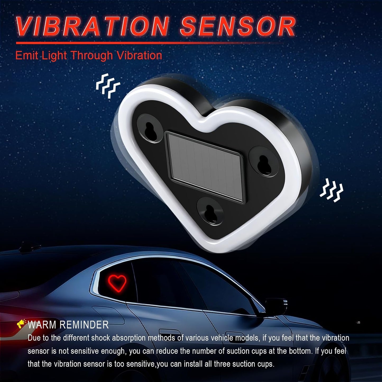 Heart Shaped Car LED Light
