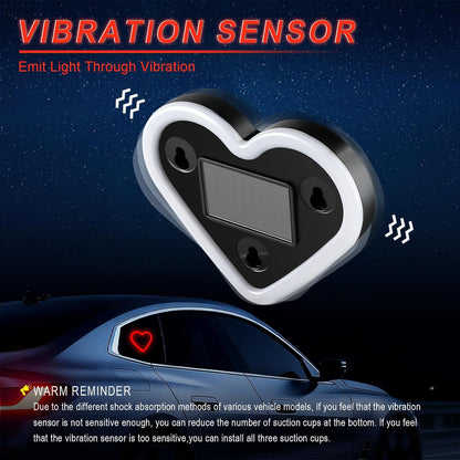 Heart Shaped Car LED Light